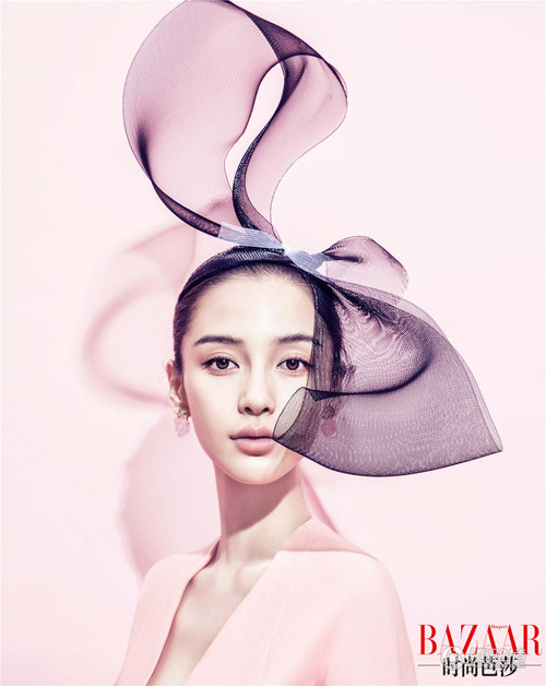 Angelababy pose pour Harper's Bazaar