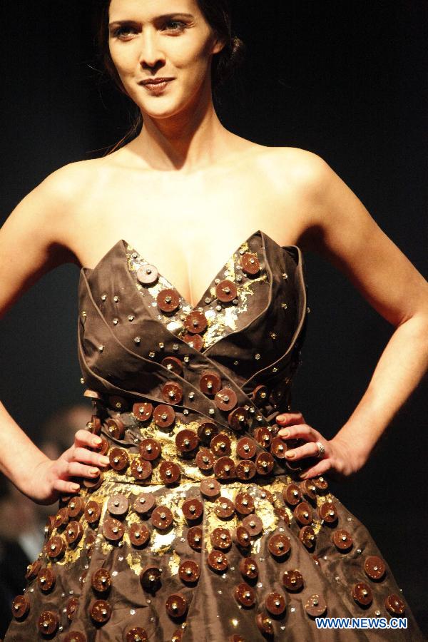 BELGIUM-BRUSSELS-CHOCOLATE FASHION SHOW