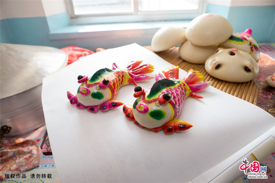 Patrimoine culturel : le pain color cuit  la vapeur de Wenxi