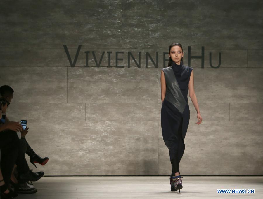 U.S.-NEW YORK-FASHION WEEK-VIVIENNE HU