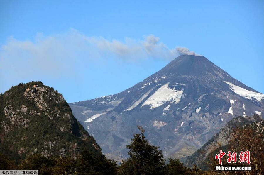 L'ruption du volcan Villarrica au Chili