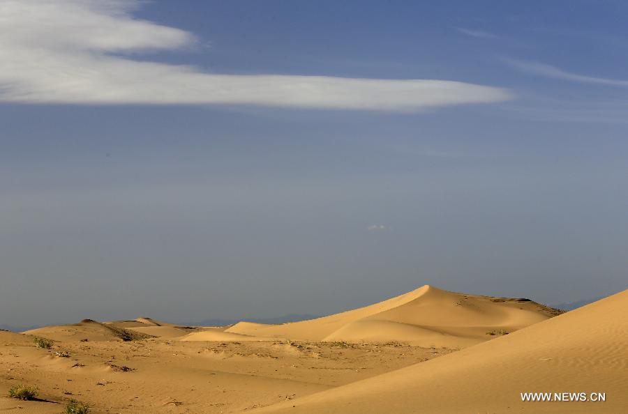 #CHINA-GANSU-TENGGER DESERT-SCENERY(CN)