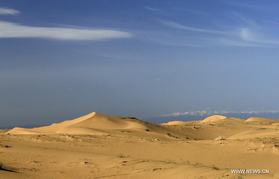 #CHINA-GANSU-TENGGER DESERT-SCENERY(CN)