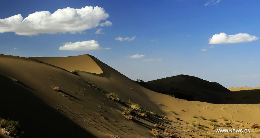 #CHINA-GANSU-TENGGER DESERT-SCENERY(CN)