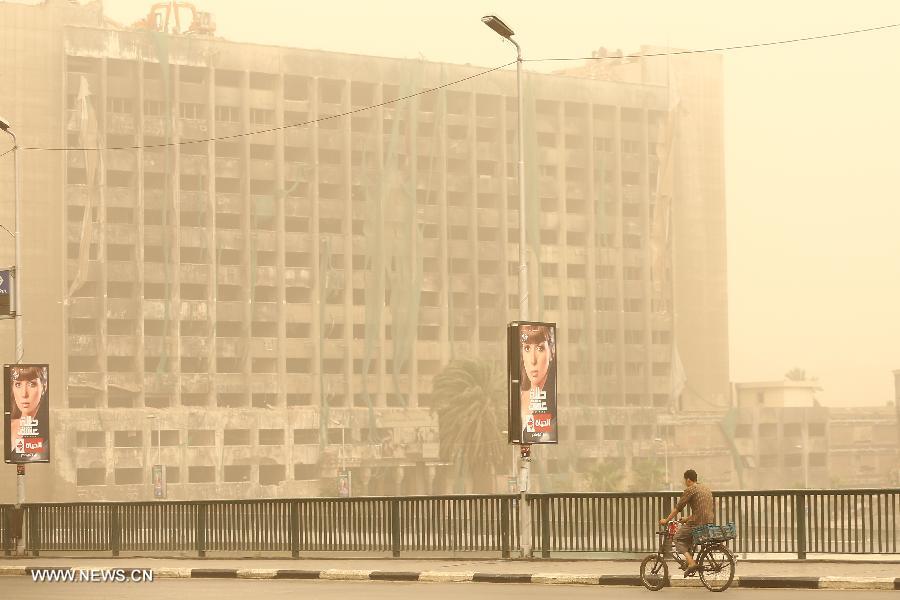 EGYPT-CAIRO-WEATHER-SANDSTORM