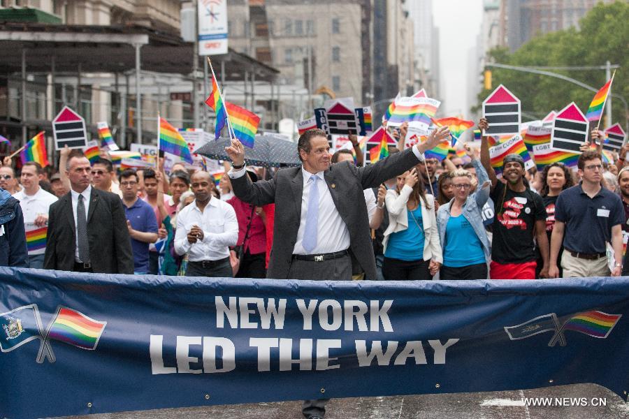 U.S.-NEW YORK-LGBT PRIDE PARADE