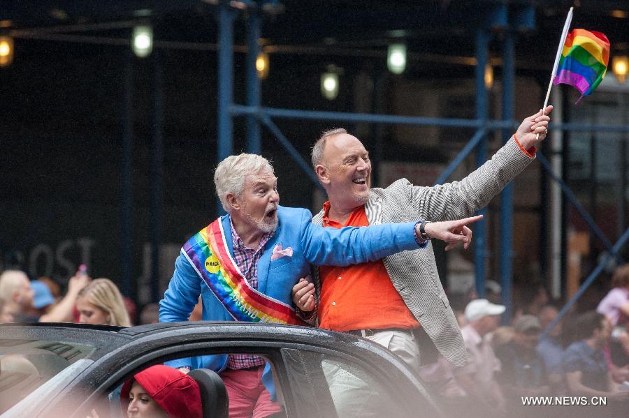 U.S.-NEW YORK-LGBT PRIDE PARADE