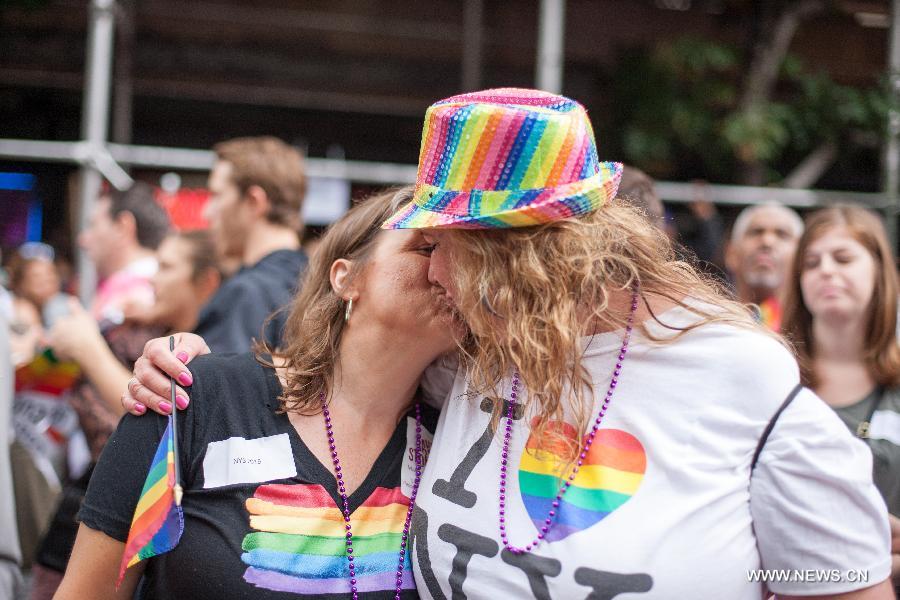 U.S.-NEW YORK-LGBT PRIDE PARADE