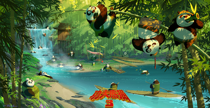 Les dcors de Chine dans Kung Fu Panda 3