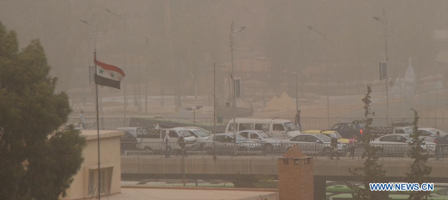 SYRIA-DAMASCUS-SANDSTORM