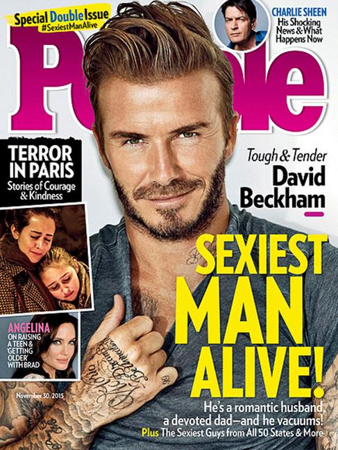 David Beckham est l'homme le plus sexy de la plante en 2015