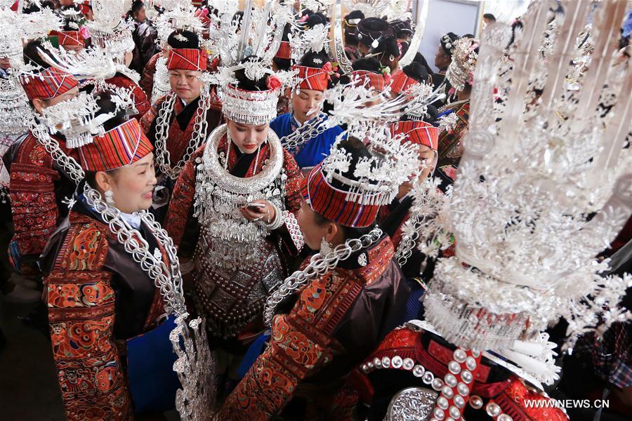 #CHINA-GUIZHOU-MIAO PEOPLE-SISTERS FESTIVAL (CN)