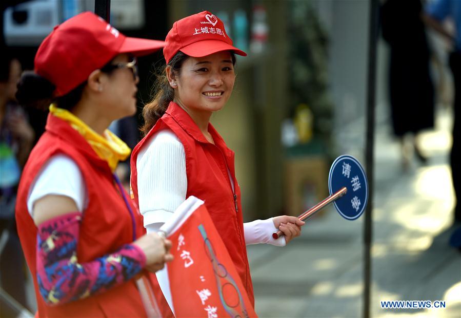 Bénévoles pour le sommet du G20 à Hangzhou