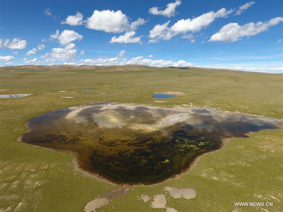 Paysage de la source de la rivière Lancang en Chine