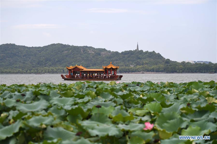 Chine : Lac de l'Ouest à Hangzhou, ville hôte du prochain sommet du G20
