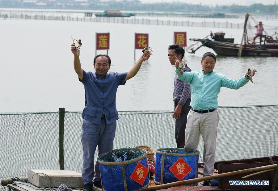 Chine : ouverture de la saison de la p&ecirc;che du crabe chinois