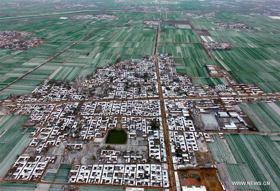 Chine : la province du Shandong après la neige