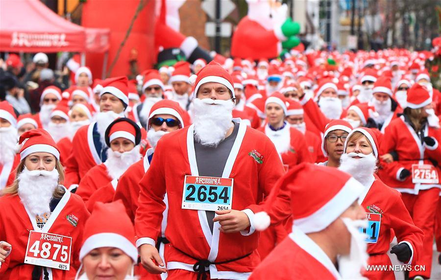 Canada : course de Père Noël