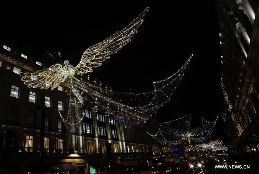 Royaume-Uni : illuminations de Noël à Londres