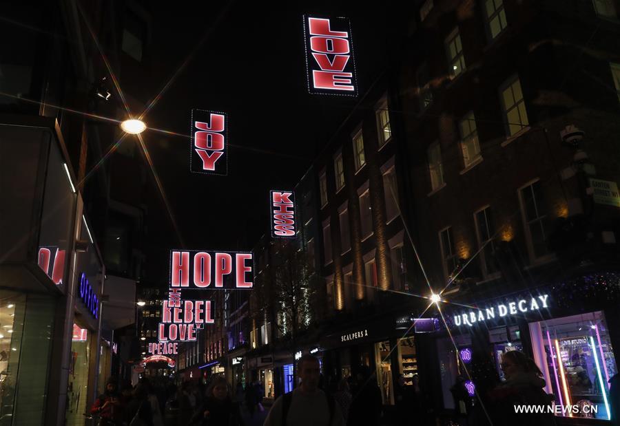 Royaume-Uni : illuminations de Noël à Londres