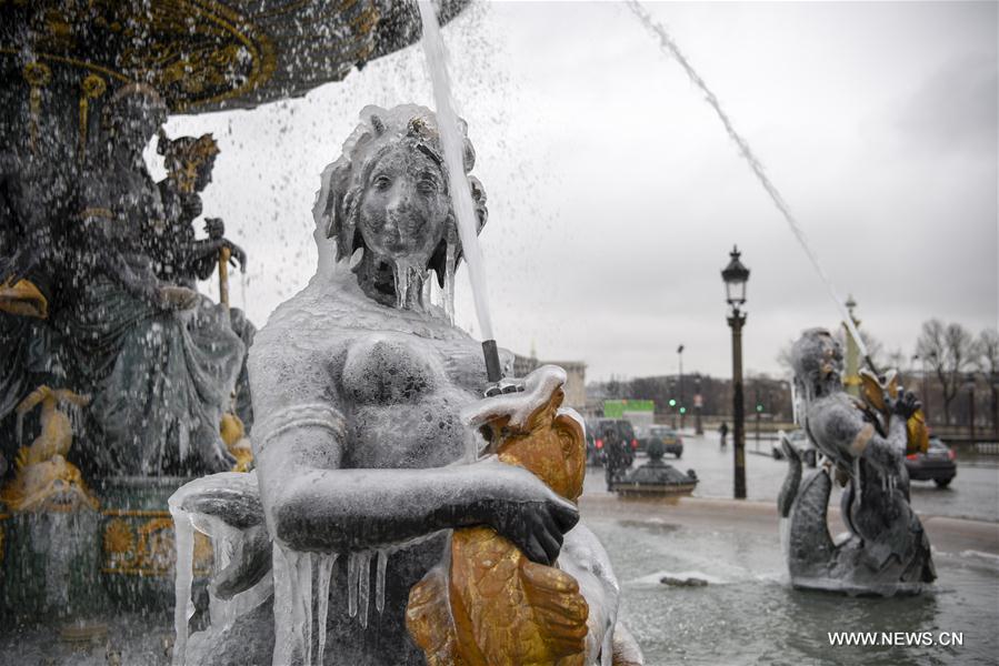 France : temps glacial à Paris