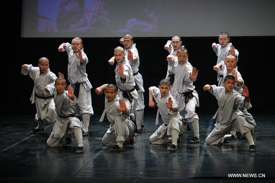 Représentation d'arts martiaux Shaolin à Chypre