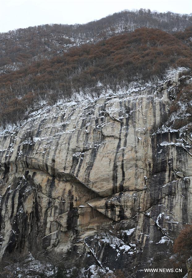 Chine : paysage enneigé des monts Qinling