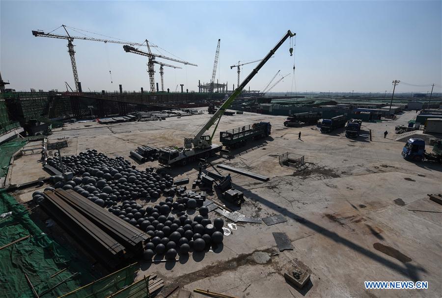 Construction du nouvel aéroport de Beijing