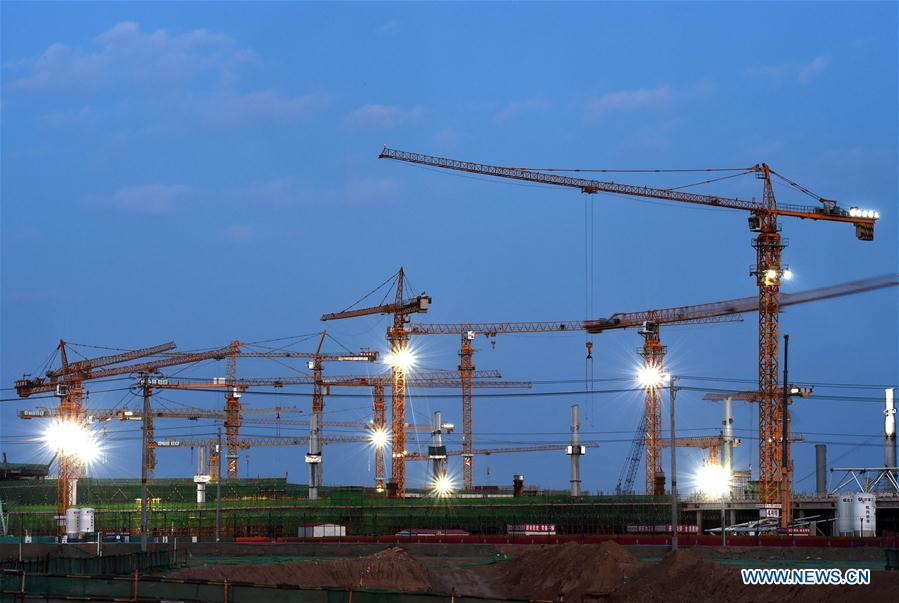 Construction du nouvel aéroport de Beijing