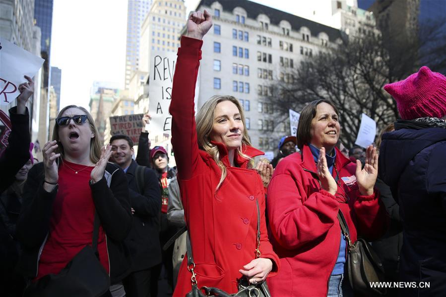 Rassemblement "Journée sans une femme" à New York