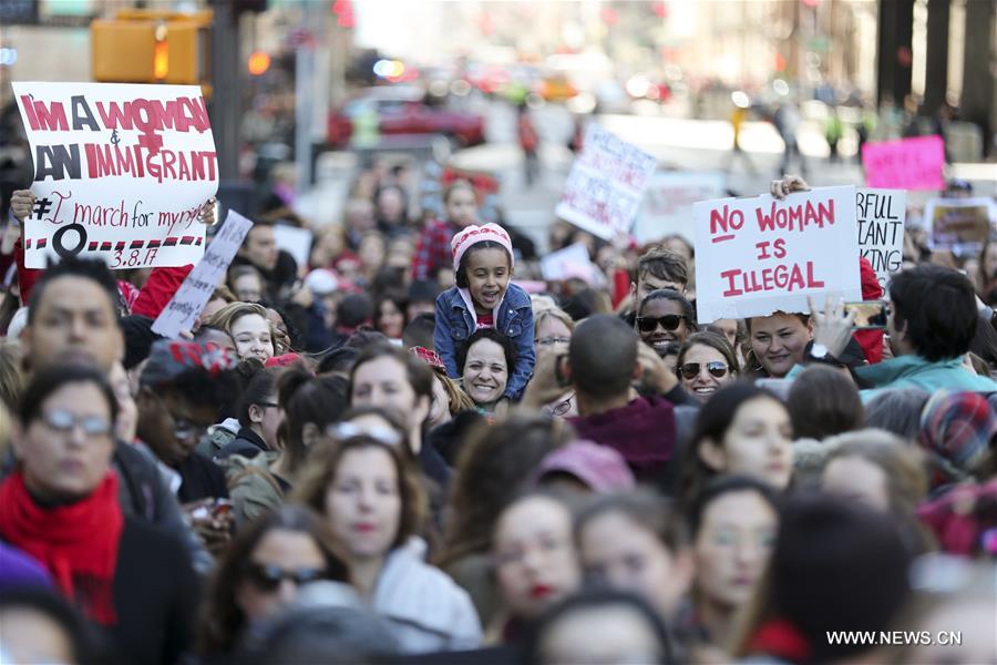 Rassemblement "Journée sans une femme" à New York