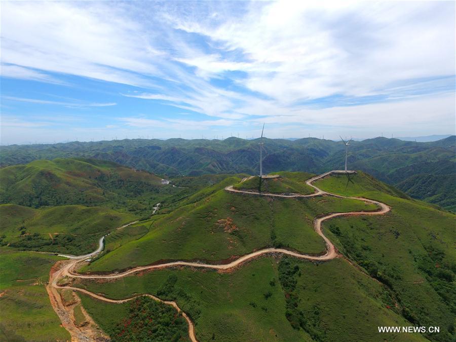 Chine : parcs éoliens au Guangxi