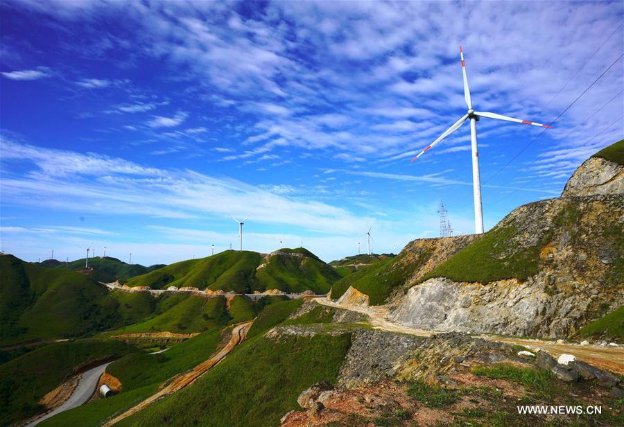 Chine : parcs éoliens au Guangxi