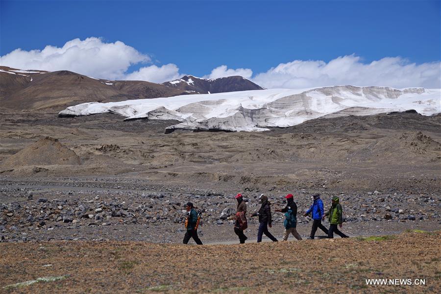 Glacier Purog Kangri dans la région autonome du Tibet