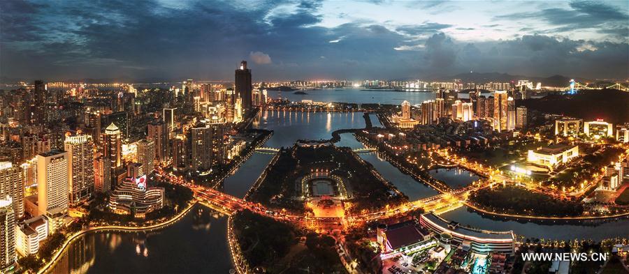 Chine : vue panoramique de Xiamen