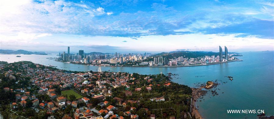 Chine : vue panoramique de Xiamen