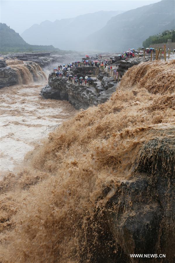 La cascade de Hukou sur le fleuve Jaune 