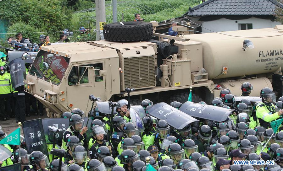 République de Corée : manifestation contre le déploiement du THAAD
