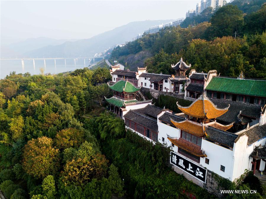 Chine : Temple Zhangfei à Chongqing