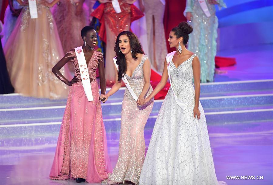 L'Indienne Manushi Chhillar couronnée Miss Monde à Sanya