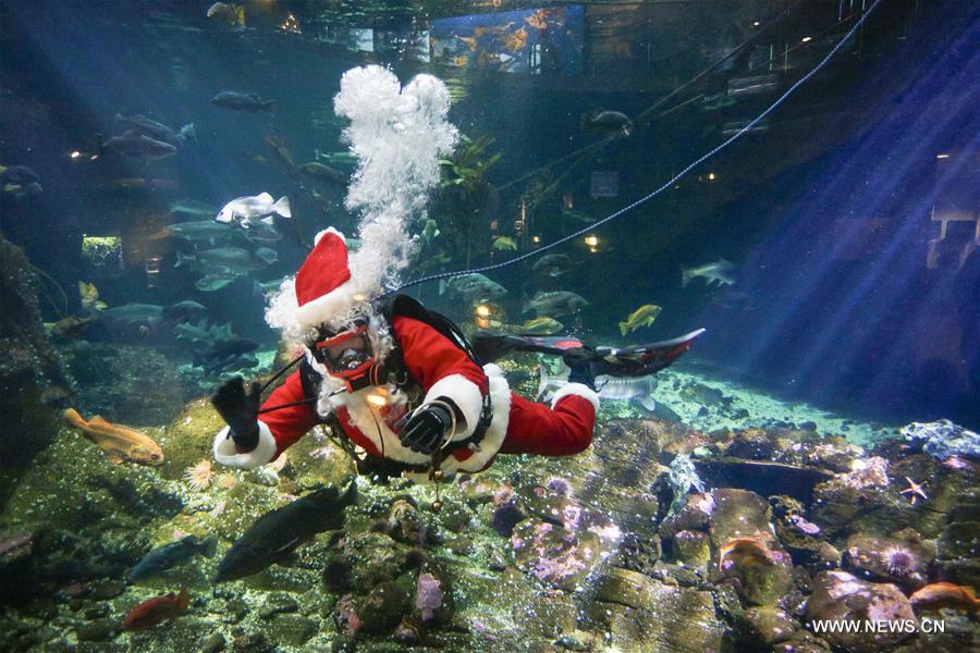 Canada : un Père Noël sous-marin à Vancouver