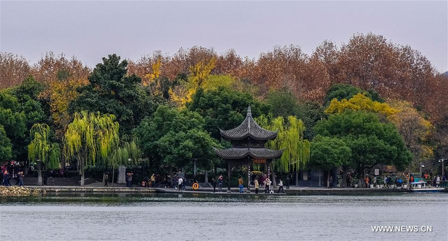 Paysage du lac de l'Ouest à Hangzhou 