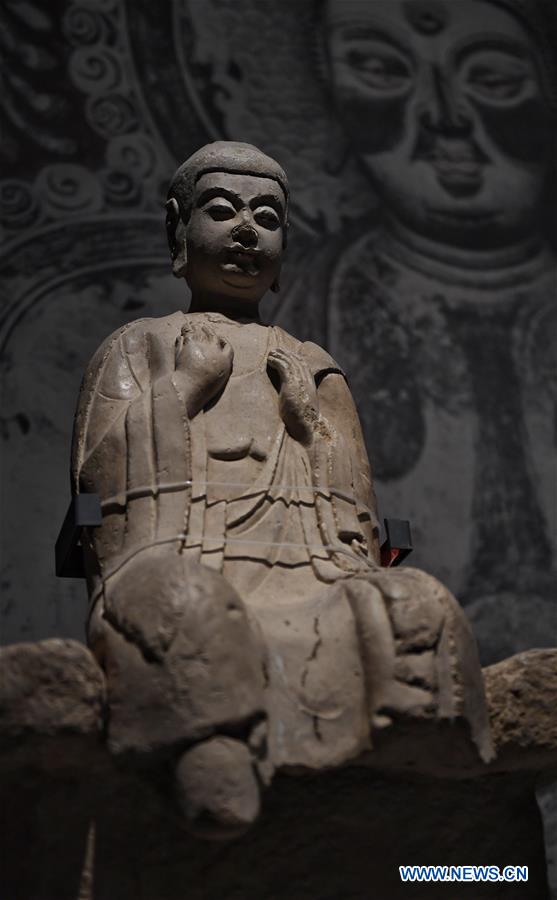 Chine : exposition de statues de bouddha indiennes et chinoises dans le sud-ouest