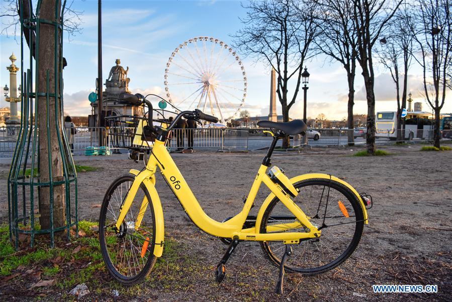 France : le système de vélopartage d'Ofo à Paris