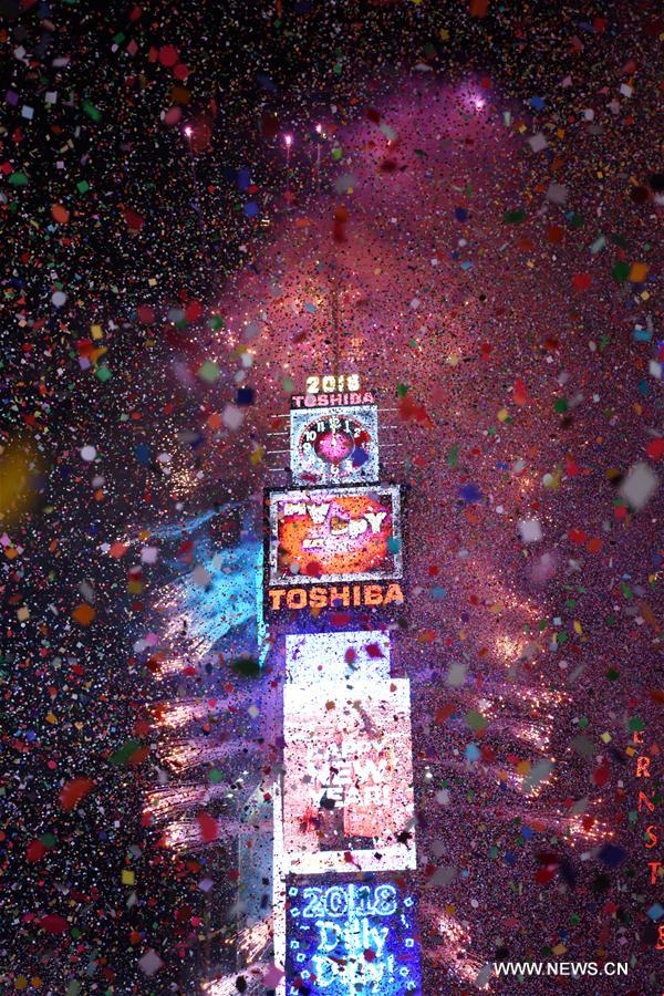 New York : célébrations du Nouvel An à Times Square