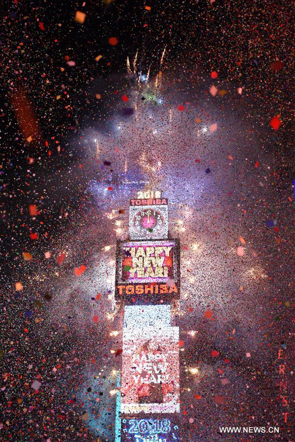 New York : célébrations du Nouvel An à Times Square