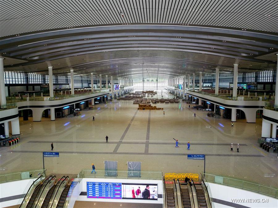 Chine : fin du chantier de la première phase de la gare de Chongqingxi
