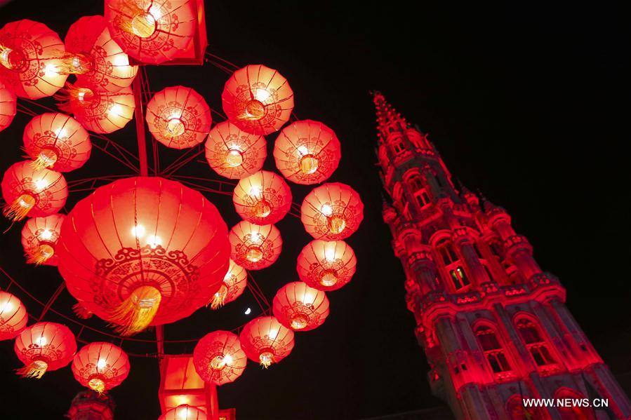 Belgique : lanternes chinoises à Bruxelles