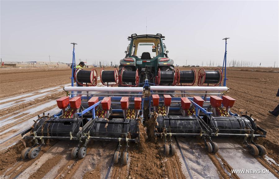 Chine : tracteurs automatiques au Xinjiang