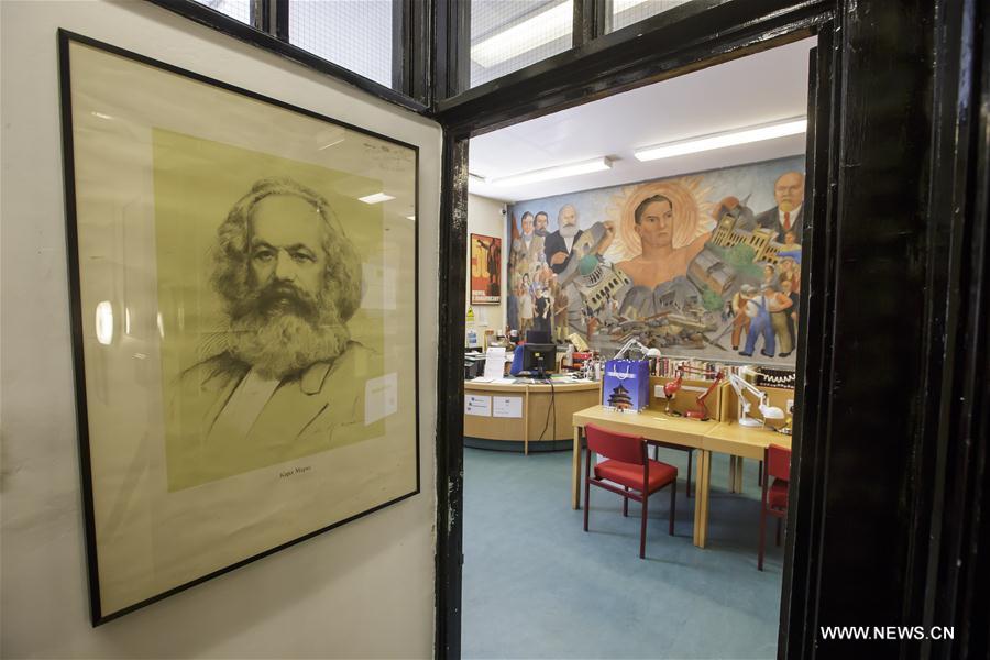La bibliothèque Marx Memorial Library à Londres